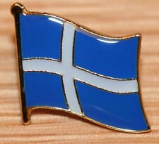 Shetland Islands Scotland County Flag Enamel Pin Badge UK Great Britain picture