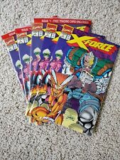 X-FORCE #1 (Marvel Comics 1991) Lot 5 Copies Card Sealed 1st App  G. W. BRIDGE picture
