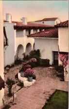 Vintage Albertype Postcard Outer Court De La Guerra Studios CA California  K-153 picture