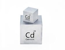 Cadmium Metal 10mm Density Cube 99.9% for Element Collection USA SHIPPING picture