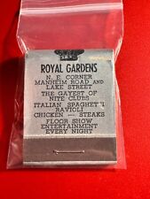 MATCHBOOK - ROYAL GARDENS NIGHT CLUB - CHICAGO, IL - UNSTRUCK picture