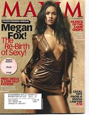 JULY 2007 MAXIM MAGAZINE MEGAN FOX GRILLING LEGAL TIPS FROM MAFIA LAWYER SEXY picture
