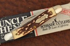 SCHRADE MADE IN USA UNCLE HENRY STAGLON STOCKMAN KNIFE 897UH NICE (16409) picture