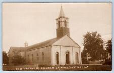 1920's ST MARTINVILLE LOUISIANA LA OLD CATHOLIC CHURCH PICKET FENCE HOUSE picture
