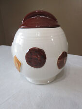 Vintage USA Cookies All over Ceramic Cookie Jar with Lid - 8