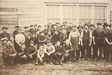 Antique Occupational Cabinet Card Photo Unknown Mill Workers  picture