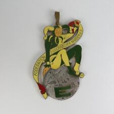 1974 German Enamel Medal European Carnival Fools Assoc Org Joker Jester Brooch picture