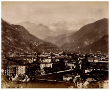 Italia, Bolzano Gries with Roseto Vintage Print, Albumin Print 20.5x25  picture