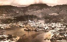 Honolulu Hawaii RPPC Postcard Aerial View 1948 picture