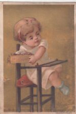 Aultman Miller & Co Akron OH Miller's Buckeye Binder High Chair Vict Card c1880s picture