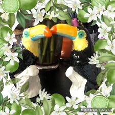 Salt and Pepper Shakers Toucan Tropical Birds picture