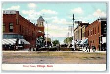1906 Street Scene Business District Scene Billings Montana MT Posted Postcard picture