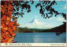 Mount Hood And Lost Lake Oregon OR Overlooking Mountains Postcard picture