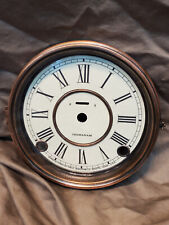 Restored Antique Ingraham Clock Dial and Bezel Refurbished /Antique Brass Finish picture
