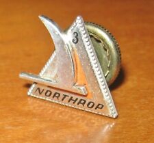 Vintage Northrop 3 Year Pin Sterling Small Screwback Embossed Logo Lapel Pin picture