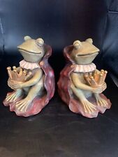 King Frog/ Prince Frog 2002 Sterling IND. Bookends, Copyright Style-91-1111 picture