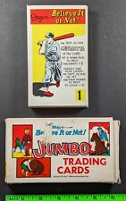 Vintage 1962 Ripley's Believe It Jumbo Trading Card Set (1-35) (Box Has Wear) picture