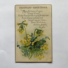 Birthday Greetings Postcard Posted 1923 Floral Embossed picture