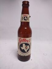 VINTAGE Gilley's Empty Beer Bottle Brown Glass 12oz Brewery Texas Mickey Gilley picture