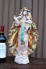 PATTARINO school terracotta  Madonna statue religious 1950 italy picture