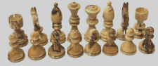 Beautiful Chess small set olive wood hand made Bethlehem gift 5.5*2 cm 163 gram picture