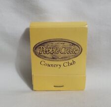 Vintage Pebble Creek Country Golf Cub Matchbook Taylors SC Advertising Full picture