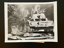 1958 AP Press Photo Armored Car Beirut Lebanon & News release picture