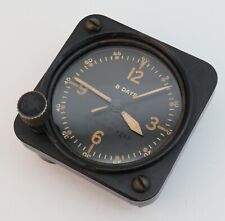 WWII Longines Wittnauer Double Barrel 8 Day Military Pilots Cockpit Dash Clock picture