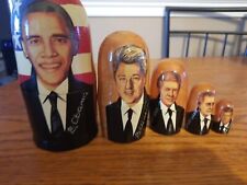 The Five Most Recent Democratic Presidents Nesting Dolls picture