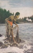 Kona Region, Hawaii, c 1950s, Timothy Klaloa Makuakane, Fishing, Titled:Isld Boy picture