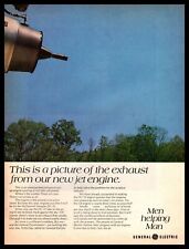 1970 McDonnell Douglas DC-10 Jet Engine Exhaust Test General Electric Print Ad picture