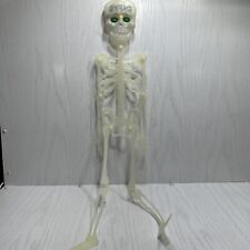 Vtg 30” Plastic Blinking Eyes Hanging Skeleton Halloween Decor Prop Gothic(bin-L picture