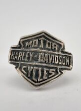 Vintage Harley Davidson Sterling Silver Biker Ring picture