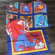 Vintage 1990s Disney Aladdin Comforter, Sheet Flat Pillowcase Twin Size picture