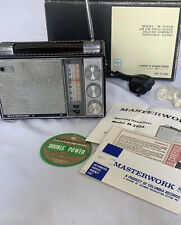 Vintage MASTERWORK AM/FM AC/DC Solid State Radio M-2906 w/ Original Box picture