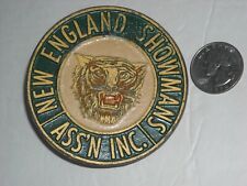 Vintage Amusement Park New England Showmans Association Car Grill Badge Emblem picture