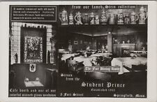 Scenes From The Student Prince Springfield MA Cafe Booth RPPC Vintage Post Card picture