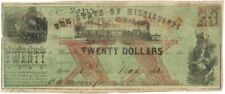 State of Mississippi - CRISWELL-34 - Obsolete Banknote - Very Fine Condition - P picture