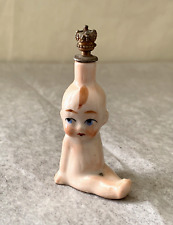 Antique Kewpie Doll Figural Mini Perfume Bottle Crown Stopper  Germany picture