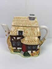 Vintage Ceramic Teapot Bavarian Style Cottage House Made in Philippines picture