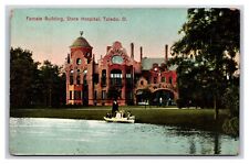 Female Building State Hospital Toledo Ohio OH 1910 DB Postcard R22 picture