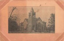 1st Methodist Church Thomson Georgia GA c1910 Postcard picture