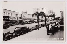 Hollywood Vine St RPPC c.1940's postcard picture