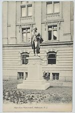 Paterson New Jersey View Hamilton Monument at City Hall 1908 Postcard U11 picture