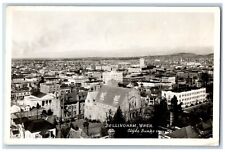 Bellingham Washington WA Postcard RPPC Photo Aerial View Clyde Banks 1943 Posted picture