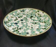 Mid Century Modern Mosaic Tile Round Serving Tray 14in picture