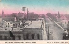Willmar Minnesota~Sixth Street~Stores~Church~Rooftop~Water Tower~1911 Postcard picture