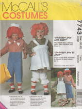 McCall's Pattern 7743 Adult Raggedy Anne & Andy Costumes, Sizes 40-42, FF picture