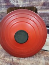 Vintage Le Creuset Flame Cerise Red Saucepan Replacement Lid Only #18 picture