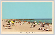 Postcard Seagull Beach Off South Sea Ave, West Yarmouth, Massachusetts picture